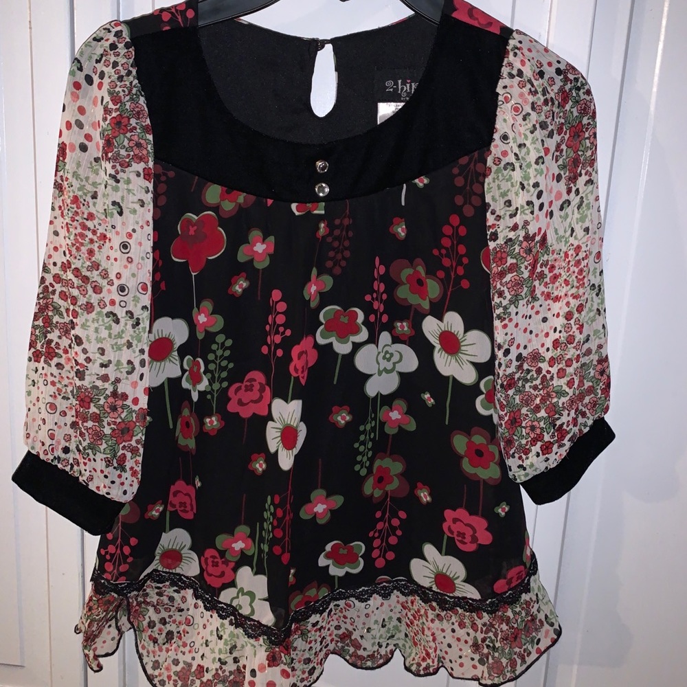 ADORABLE FLORAL GIRL'S DRESSY SET